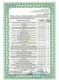 Сертификат Пескоуловитель серия Клининг M 40