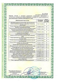 Сертификат Пескоуловитель серия Клининг M 40